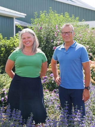 Stacey and Rick from the Gardening Simplified podcast.